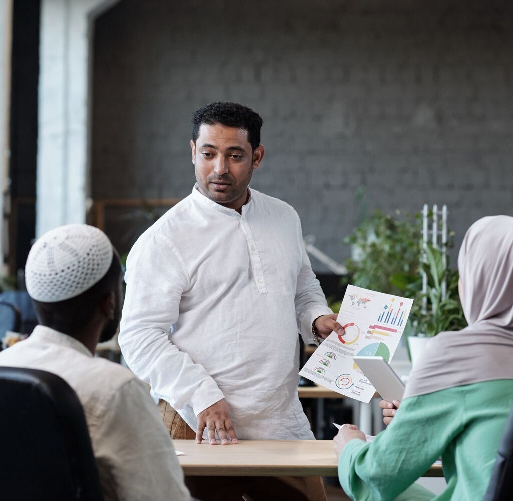 Mastering On-Page SEO for Better Rankings confident businessman with financial paper looking zwvq27j